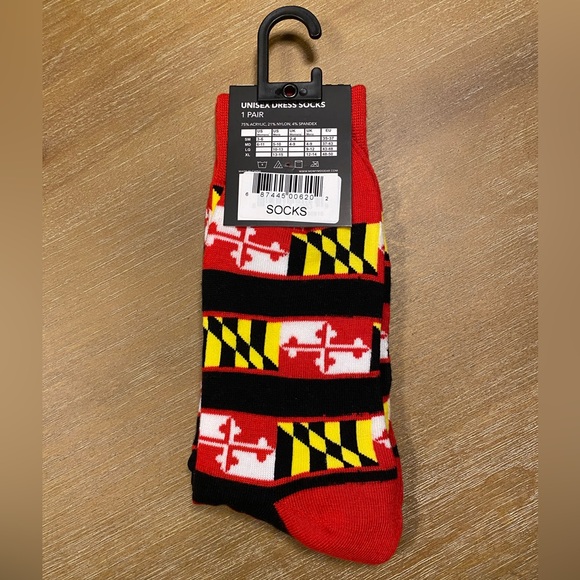 Maryland Flag Print Socks - Picture 2 of 2